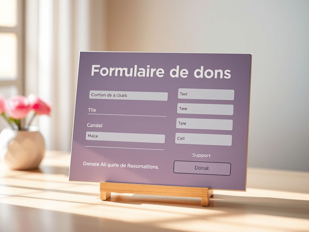 Formulaire de dons